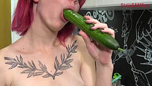 Olivia, tease us in the kitchen with that cucumber now!