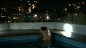 the water wasnt enough so we had sex in the pool my first time