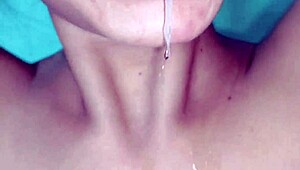 Amateur couple engages in passionate riding and close-up action