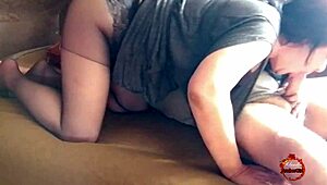 hot stepdaughter in motel after party cum in mouth