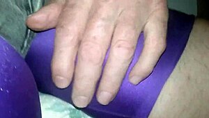 Big bulge teased in tight spandex