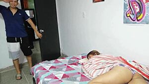 in the first part, i slammed my colombian hermanastra hard until i came in her mouth