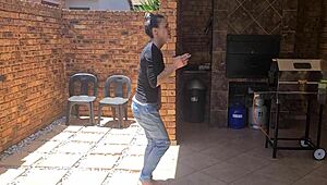 Just chilling outdoors, smoking, and wetting my mom jeans with piss desperation