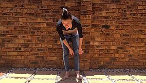 Just chilling outdoors, smoking, and wetting my mom jeans with piss desperation