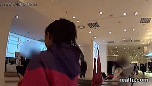 flawless czech teen got teased in the supermarket, then drilled in pov.