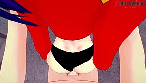 misato katsuragi passionately fucks in pov hentai