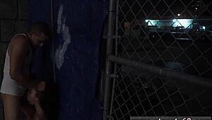 Masked Group In Rough Outdoor Bondage With Mean Girls