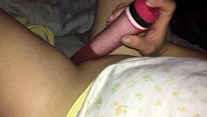 she casually uses a dildo on her pussy and ass in this scene.