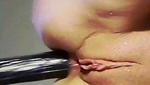 Husband Destroys Wife With Extreme Machine Fuck