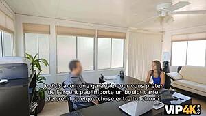 casting interview with cute american girl at office