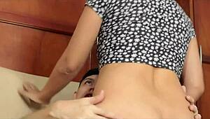 didn't know my boyfriend's twin stepbrother, make him fuck me to taste cum?