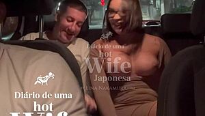 hotwife lina nakamura meets uber john coffee while husband records
