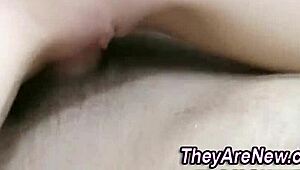 Perky amateur feels intense facial pleasure.