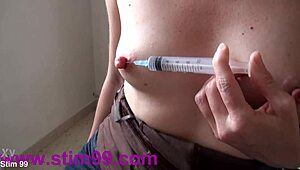 Ever tried squirting saline through pierced nipples?