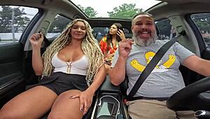 She finally showed her face, riding along to reveal Sophie Stephan.