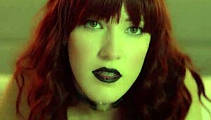 Goth babe enjoys a ride and gets covered in cum