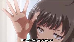 Hentai Midareuchi Scene 1: Group Blowjob and Masturbation