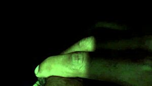 Shemale Big Cock Cumshot with Intense Sounding Play