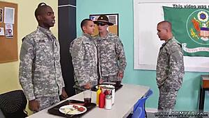 Intense gay sex with teen 18+ under drill sergeant command.