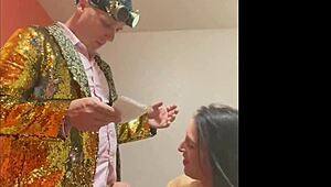 mchenry cruiser gets a blowjob as he performs standup comedy