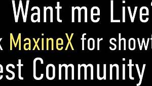 Sean Michaels cums on Maxine X's tongue during deepthroat