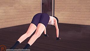 Mikasa and Eren train with intense cowgirl and doggystyle in Shingeki no Kyojin