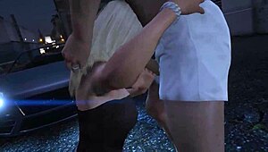 Yo, Michael in GTA 5 grabs another hooker for car action!