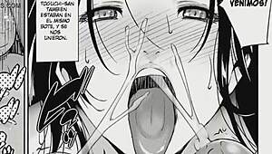 who does the wife moan for in this hentai orgy?