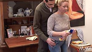 vivien sturr demands that cock polish with a hard german anal pounding and facial finish