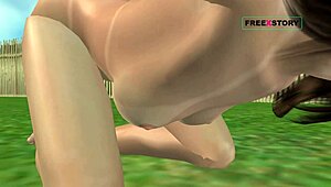 This 3D cartoon hentai with a cute girl masturbating is wild!