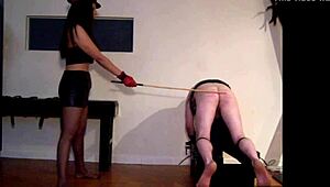 A Hard Caning Punishment With Spanking And Oral
