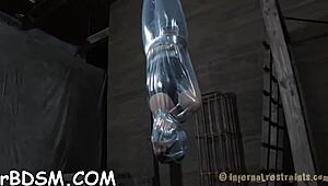 Punishing playgirl with drawings.