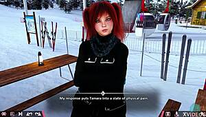 double homework with hot redheads