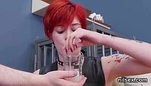 peculiar sweetie brought to anal asylum for awkward therapy session