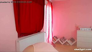 This gorgeous girl loves playing with her shaved pussy using toys