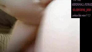 Emo Goth Punk Gets Homemade Assfucking and Facial