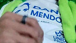 young guy with good cock masturbates excitedly