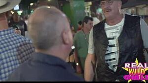 Fantasy Fest sluts flashing on the street, so wild! 😍