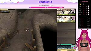 Vtuber Lewdneko dives into Evenicle Part 3 with steamy hentai scenes.