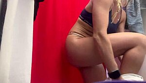 hidden cam in dressing room caught girl with big tits and nipples