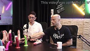 Sheer Red Lingerie Compilation with Eilani Quina and Victor Luciano Using Upper Toys