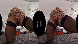 i'm the big tits milf mistress mommy in lingerie, i'll tell you to masturbate with vibrator, but i mean toys