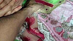 Watch this beautiful bhabhi's first footjob.