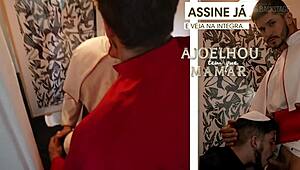 peralta knelt to suck in backstage making of