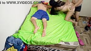 milf cheats rough doggystyle in front of husband