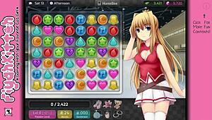 Enjoying chocolate in HuniePop female walkthrough 14