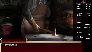 In this anime game, the bunny girl makes me cum quickly.