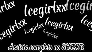 I rub his cock until he cums on my tasty tits