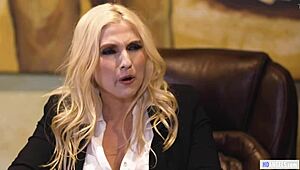 ugh, me and my milf boss christie stevens got wild with evelyn claire, lesbian stuff!