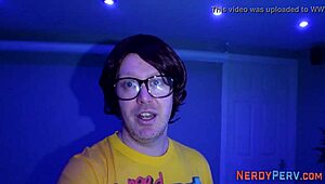 leeds geek sucked by big brit beauty - first time amateurs tricked into high definition reality.